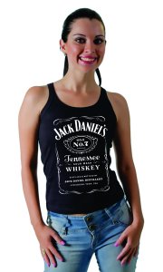 Camiseta Jack Daniels Feminina (Estampa Branca)