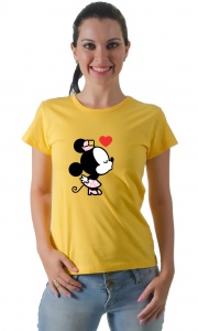 Camisetas Namorados -  Minnie Beijo