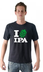 Camiseta Cerveja Artesanal - I love IPA (India Pale Ale)