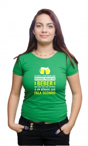 Camisetas Cerveja - Bêbado que fala sozinho
