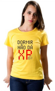 Camiseta Game - Dormir Não Dá XP