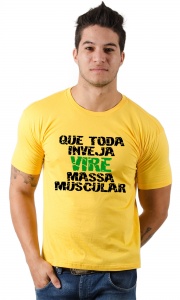 Camiseta Academia - Que toda Inveja vire massa muscular