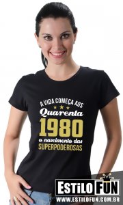 Camiseta Aniversário 40 Quarenta