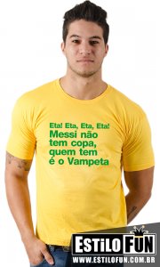 Camiseta Brasil - Messi não tem copa