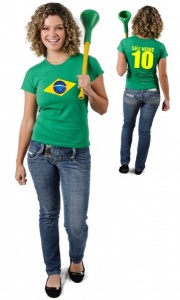 Camiseta do Brasil Personalizada Com Nome