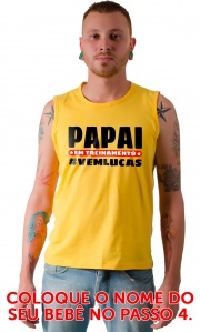Camiseta - Papai em treinamento Personalizvel