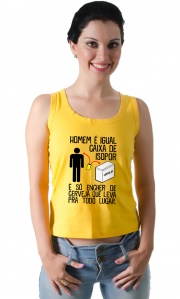 Camiseta - Homem e Caixa de isopor