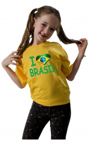 Camiseta I Love Brasil