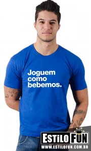Camiseta Brasil - Joguem Como Bebemos