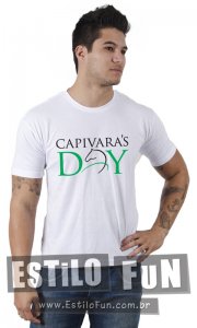 Camiseta Capivaras Day  Modelo 01 Branca