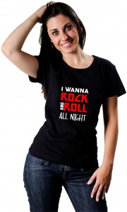 Camiseta Rock and Roll All Night