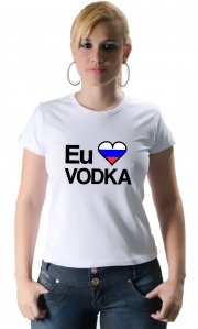 Camiseta - Eu amo Vodka
