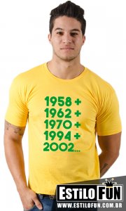 Camiseta Brasil Titulos