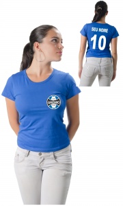 Camiseta Grêmio Personalizada Com Seu Nome e Número