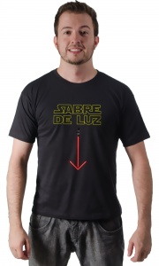Camiseta Star Wars - Sabre de luz