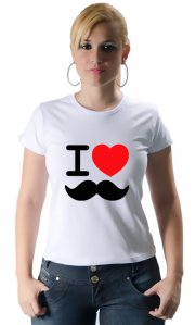 Camiseta I Love Mustache